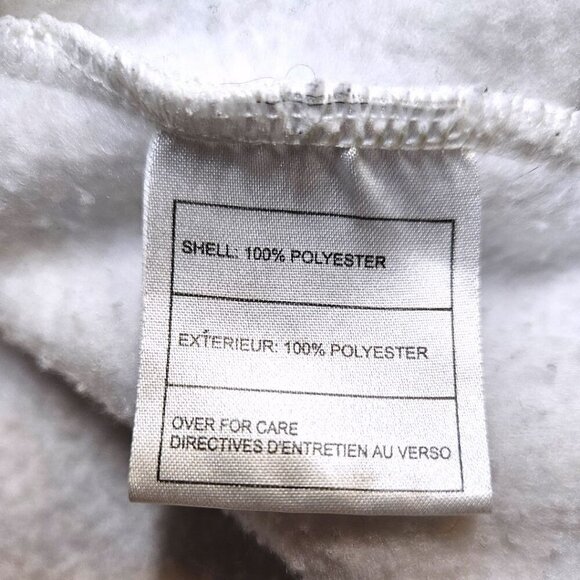 Champs Sports Y2K White Fleece Quarter-Zip Pullover Large Oversized - Picture 10 of 11